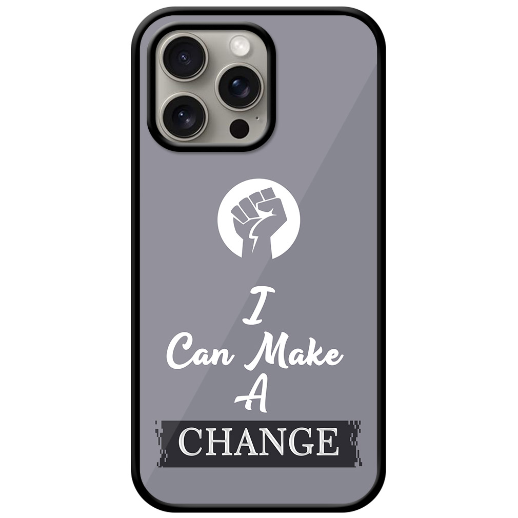 Powerpunch Inspirational Quote Metal TPU Printed Case