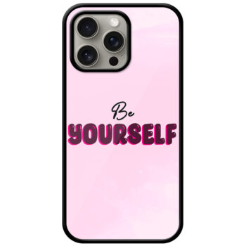 Be Yourself Textart Metal TPU Printed Case