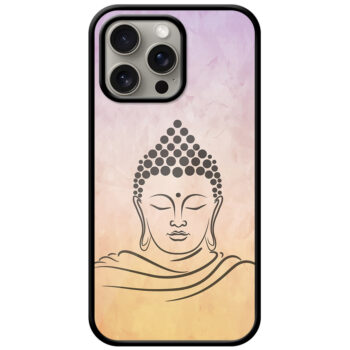 Lord Budha Sketch Illustration Metal TPU Printed Case