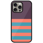 Abstract Line Pattern Metal TPU Printed Case