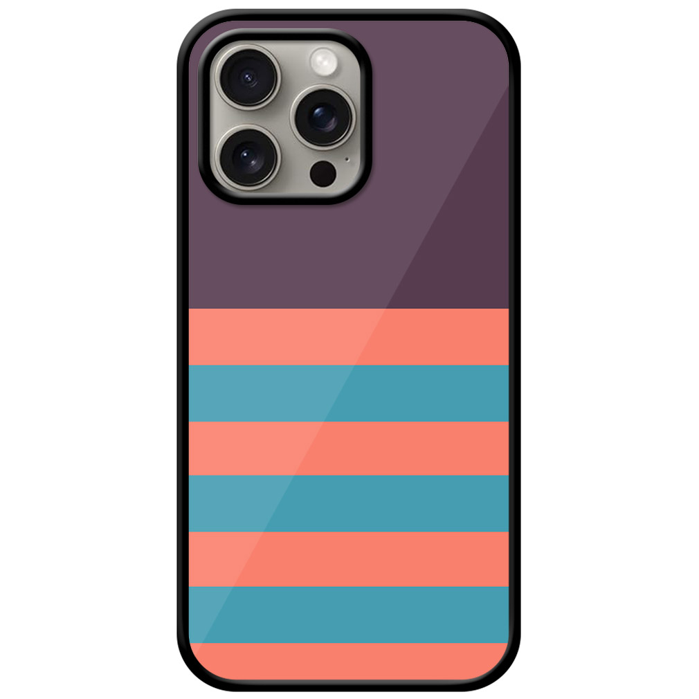 Abstract Line Pattern Metal TPU Printed Case