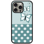 Ornamental Butterfly Design Metal TPU Printed Case