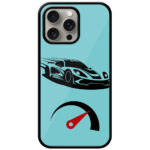 Racing Sports Car Vector Design Metal TPU Printed Case