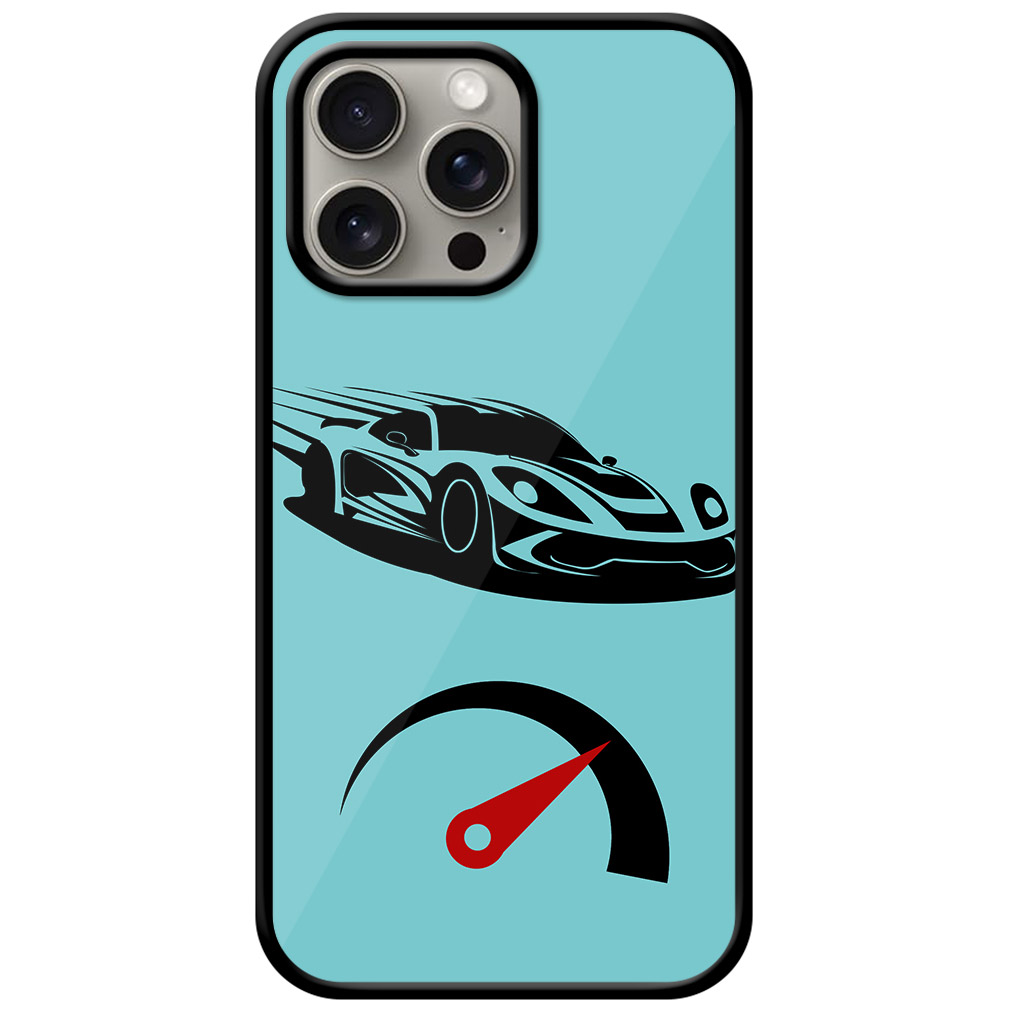 Racing Sports Car Vector Design Metal TPU Printed Case