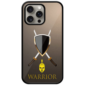 Warrior Gold Skull Vector Design Metal TPU Printed Case