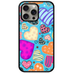 Pretty Heart Collection Metal TPU Printed Case