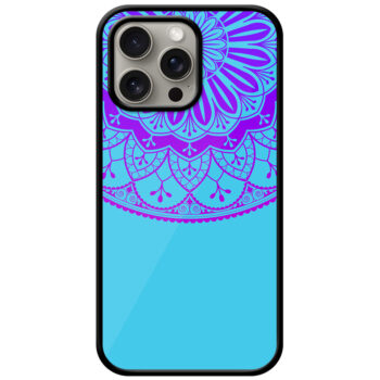 Round Mandala Gradient Drawing Metal TPU Printed Case