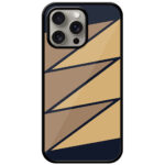 Zigzag Line Pattern Metal TPU Printed Case