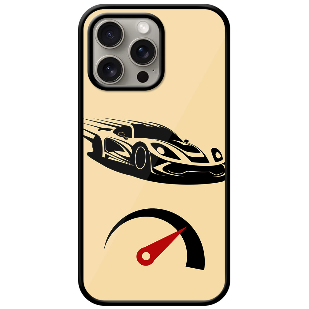 Racing Sports Car Vector Design Metal TPU Printed Case
