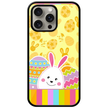 Multicolor Sweet Bunny Design Metal TPU Printed Case