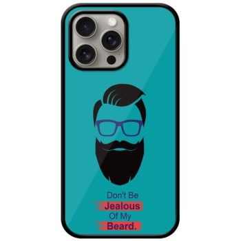 Cool Beard Vector Design Metal TPU Printed Case