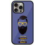 Cool Beard Vector Design Metal TPU Printed Case