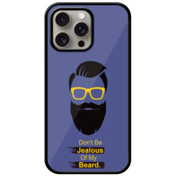 Cool Beard Vector Design Metal TPU Printed Case