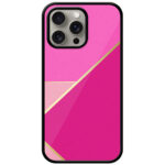 Gold Line Metal Finish Design Metal TPU Printed Case