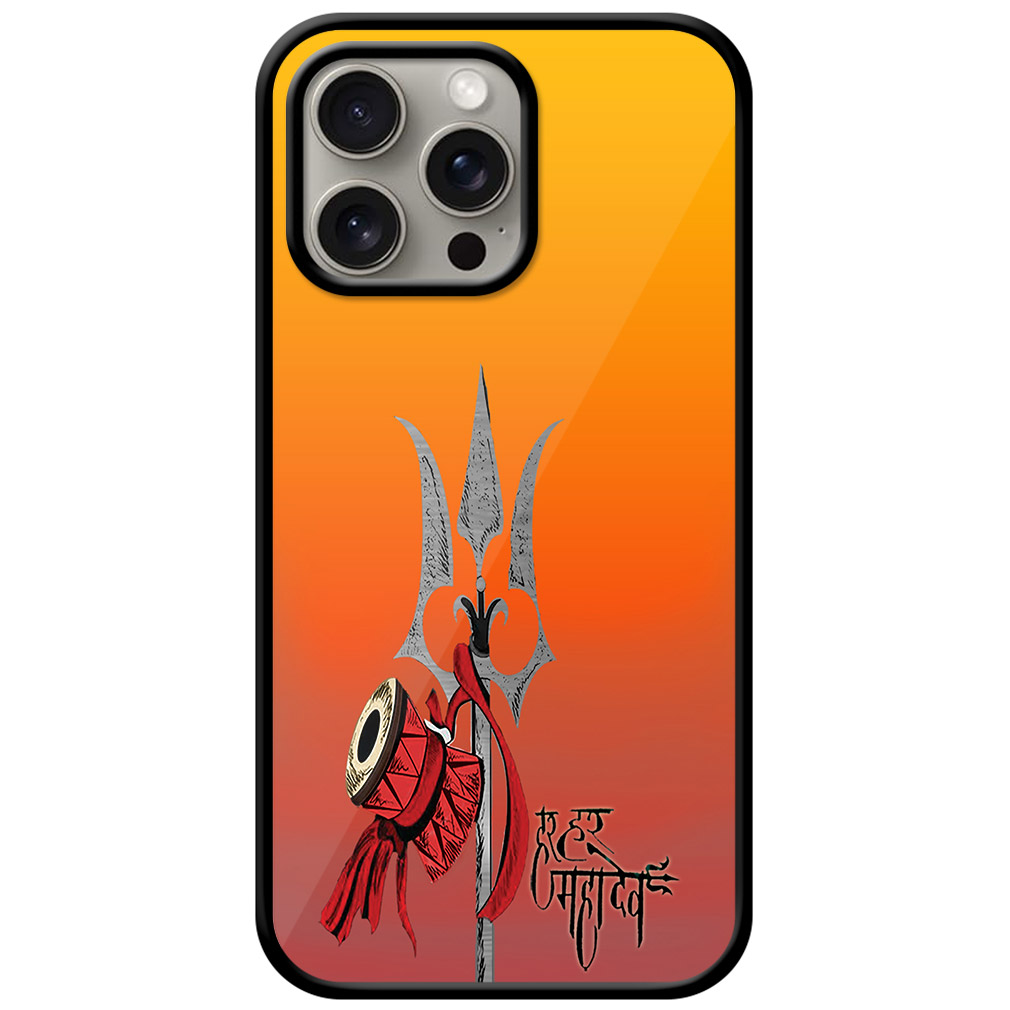 Mahadev’s Trishul Vector Illustration Metal TPU Printed Case