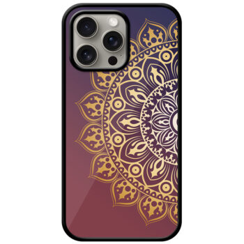 Abstract Golden Mandala Artwork Metal TPU Printed Case