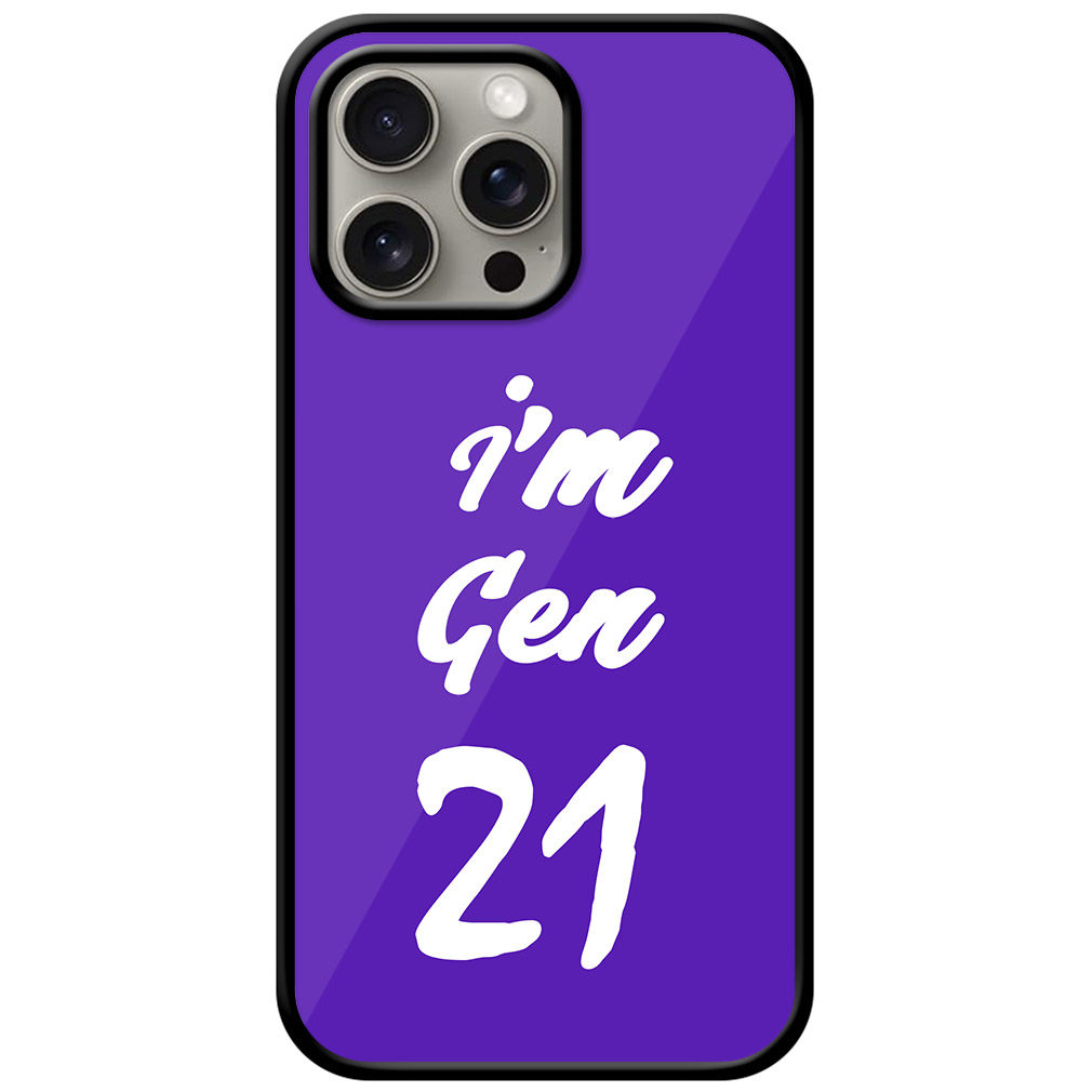 I’m Gen21 Textart Metal TPU Printed Case