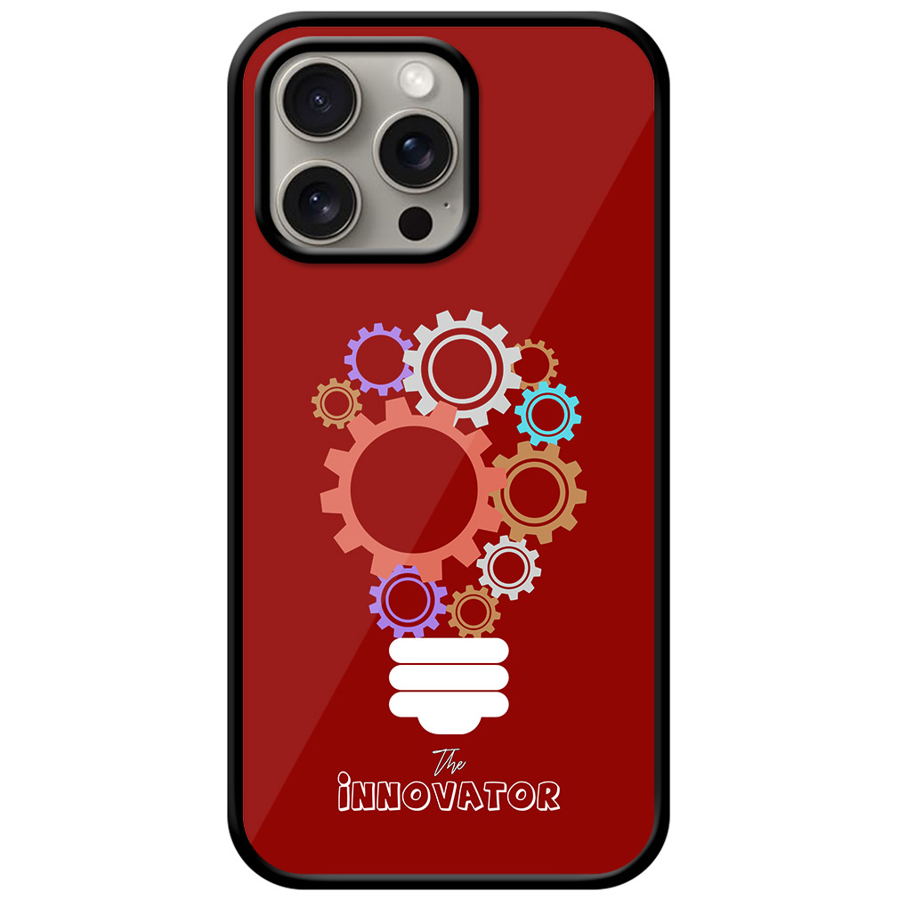 Innovator Bulb Gear Illustration Metal TPU Printed Case