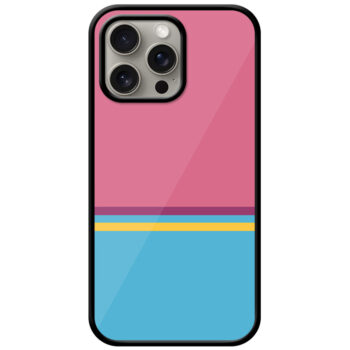 Simple Two Stripe Pattern Metal TPU Printed Case