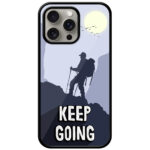 Keep Going Vector Illustration Metal TPU Printed Case