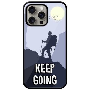 Keep Going Vector Illustration Metal TPU Printed Case