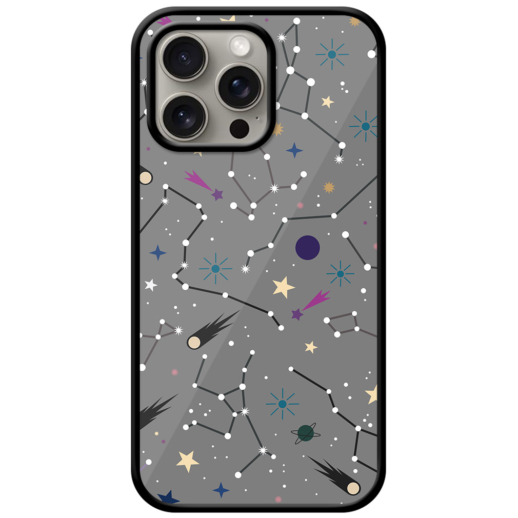 Aesthetic Star Constellations Wallpapers Metal TPU Printed Case