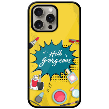 Aesthetic Women Cosmetic Graphic Illustration Metal TPU Printed Case