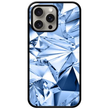 Ornamental Crystal Design Metal TPU Printed Case