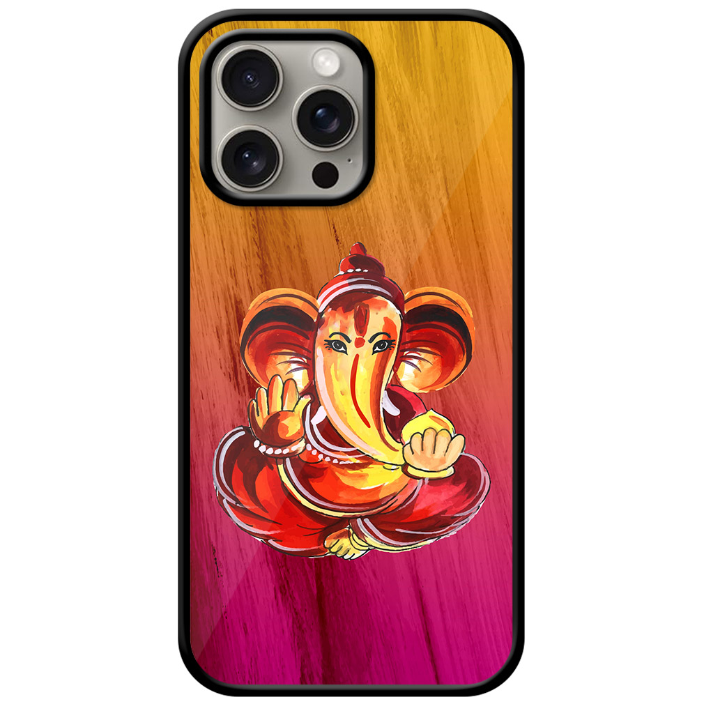 Lord Ganesha Abstract Painting Metal TPU Printed Case