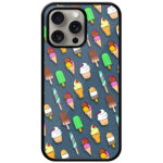 Yummy Icecream Pattern Metal TPU Printed Case