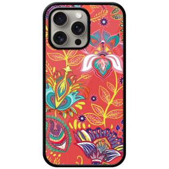 Adorable Seamless Flower Design Metal TPU Printed Case