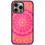 Circular Flower Mandala Design Metal TPU Printed Case