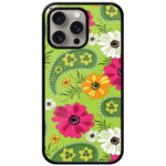 Daisy Flower Vector Illustration Metal TPU Printed Case
