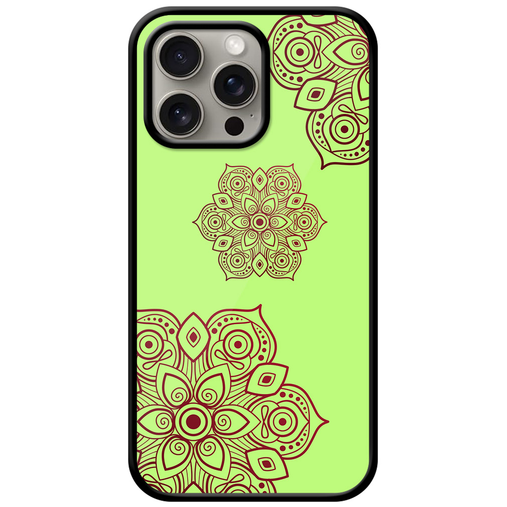 Artistic Mandala Rangoli Design Metal TPU Printed Case