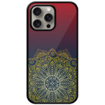 Imperial Gold Flower Design Metal TPU Printed Case