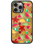 Aesthetic Orange Melon Art Metal TPU Printed Case