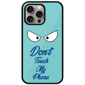 Angry Eyes Graphic Illustration Metal TPU Printed Case