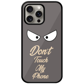 Angry Eyes Graphic Illustration Metal TPU Printed Case