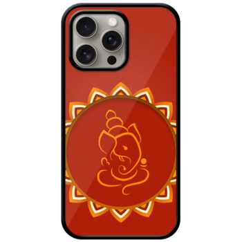 Lord Ganesha Floral Sketchart Metal TPU Printed Case