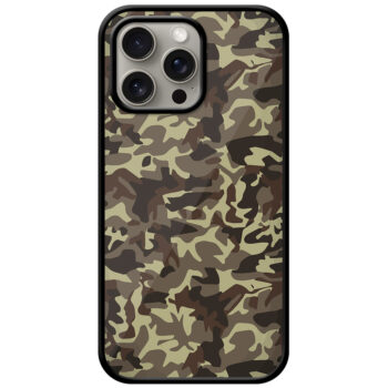 Soldier Camouflage Pattern Metal TPU Printed Case
