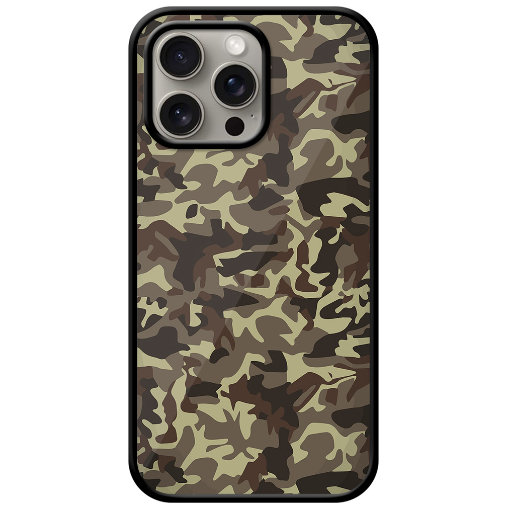 Soldier Camouflage Pattern Metal TPU Printed Case
