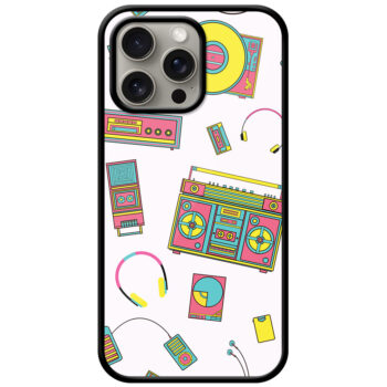 Music Accessories Vector Pattern Metal TPU Printed Case