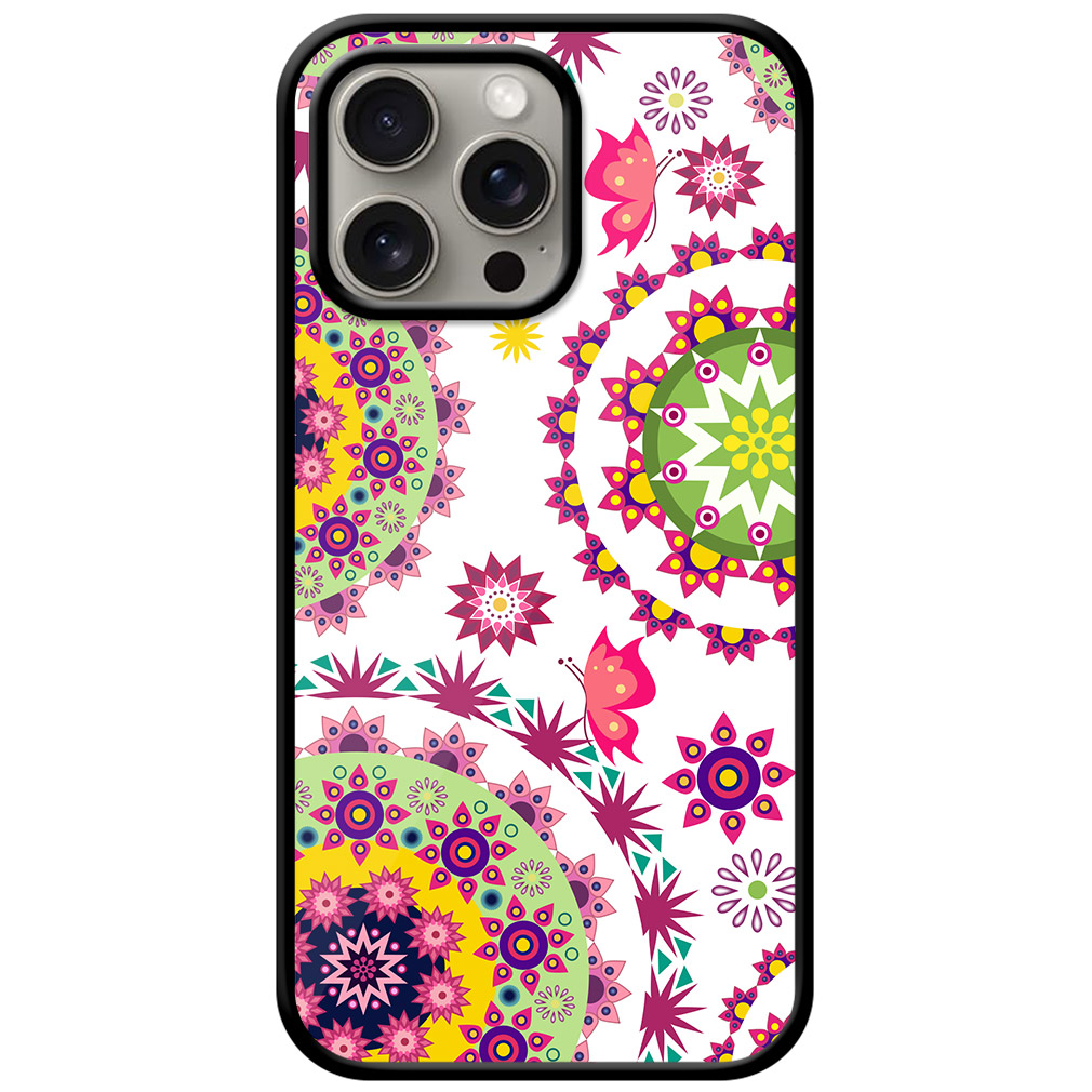 Striking Rangoli Colorful Artwork Metal TPU Printed Case