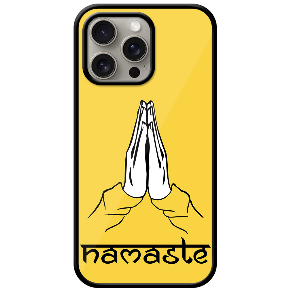 Namaste Vector Illustration Metal TPU Printed Case