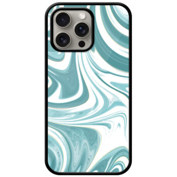 Aesthetic Liquid Marble Artwork Metal TPU Printed Case