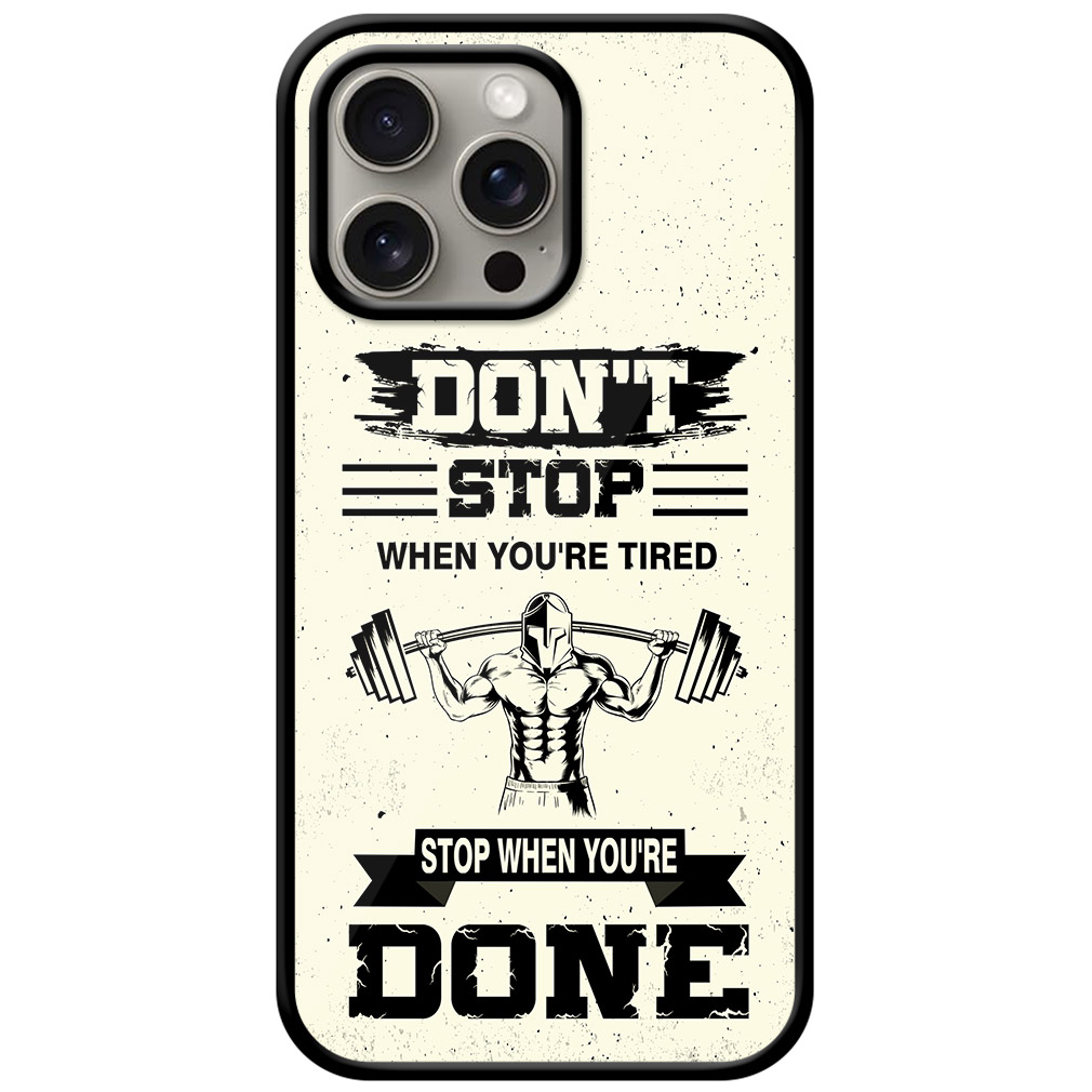 Weightlifting Men Vector Design Metal TPU Printed Case