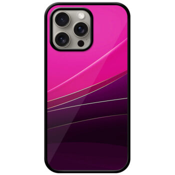 Abstract Waves Design Metal TPU Printed Case