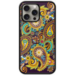 Paisley Pattern Artwork Metal TPU Printed Case