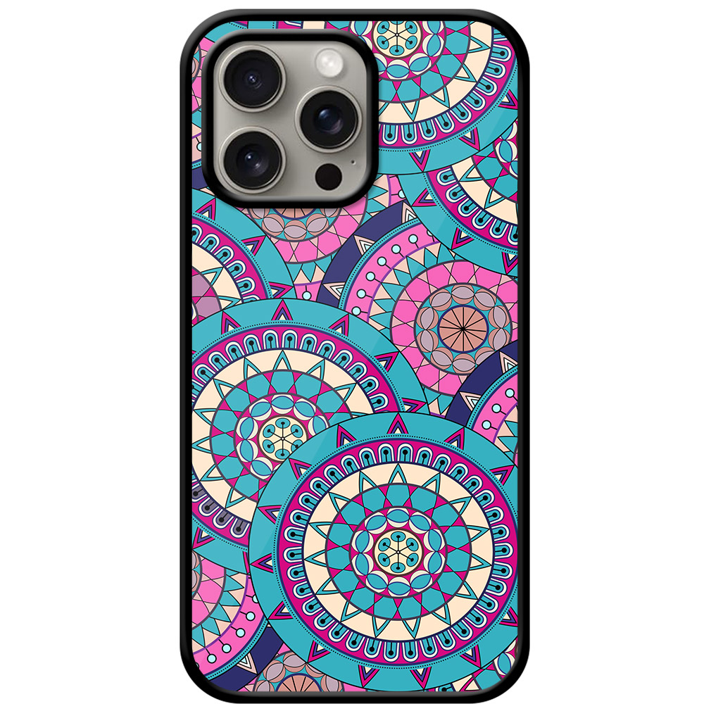 Ornate Floral Seamless Texture Metal TPU Printed Case