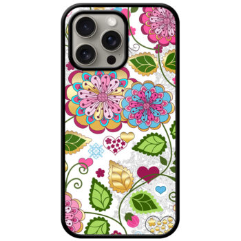 Fascinating Seamless Floral Pattern Metal TPU Printed Case